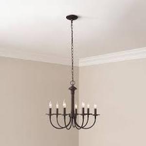7-Light Oil Rubbed Bronze Candle Chandelier Light Fixture   Customer Returns See Pictures