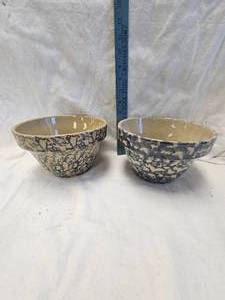 lot 7 image: RRP, Roseville, Spongeware Bowl Set, Great Condition
