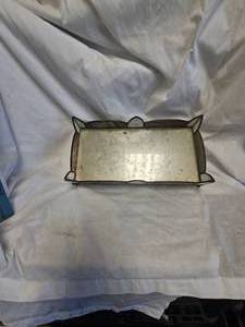 lot 39 image: Stained Glass Mirrored Art Nouveau Stand