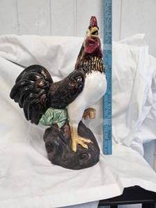 lot 42 image: Country Three Hands Large Ceramic Rooster