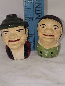 lot 51 image: Early Century Old Man and Women Minis, Heavy