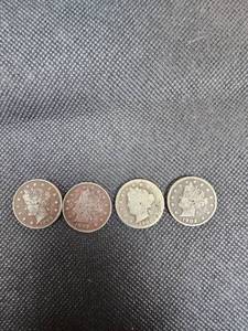lot 110 image: 1899(2), 1900(1), 1902(1) V-Nickel