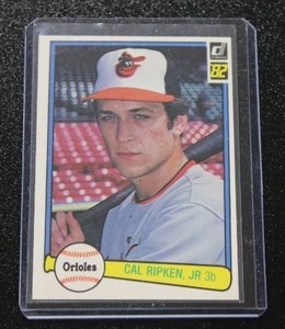 lot 3 image: 1982 Donruss Cal Ripken Jr #405 Rookie Card