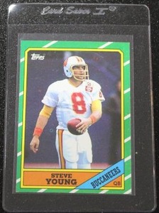 lot 11 image: 1986 Topps Steve Young #374 Rookie Card