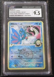 lot 44 image: 2009 Pokemon Supreme Victors Milotic C Holo #35147 CGC 9.5