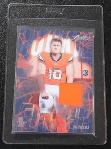 lot 74 image: 2024 Absolute Rookie Materials Jersey Relic Bo Nix #RF-NBX Rookie Card