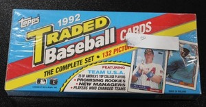 lot 78 image: 1992 Topps Traded Baseball Factory Sealed Complete Set  Garciaparra - Varitek Rookie Card