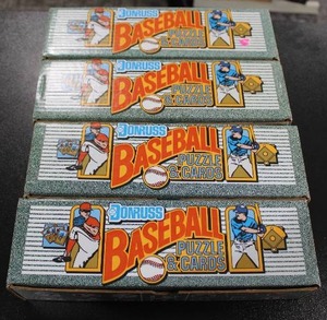 lot 82 image: 1990 Donruss Factory Sealed Complete Set Lot  4 Factory Sealed Sets