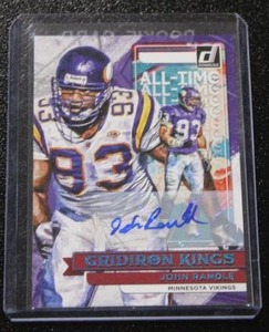 lot 101 image: 2022 Donruss Gridiron Kings Autograph John Randle #AT-12 4449  Only 49 Exist