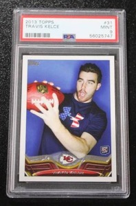 lot 103 image: 2013 Topps Travis Kelce #31 Rookie Card PSA 9