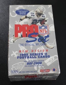 lot 118 image: 1992 Pro Set Football Factory Sealed Hobby Box