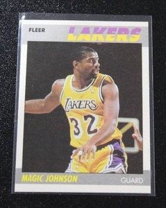 lot 123 image: 1987-88 Fleer Magic Johnson #56