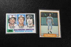 lot 137 image: 1982 Topps & Fleer Cal Ripken Jr. Rookie Card Lot  2 Rookie Cards