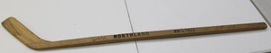 lot 144 image: Vintage Hockey Stick w Multiple Signatures