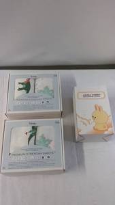 lot 13 image: 2 2-Packs of Premium Stretchy Crib Sheets and Silicone Rabbit Shaped Nightlight
