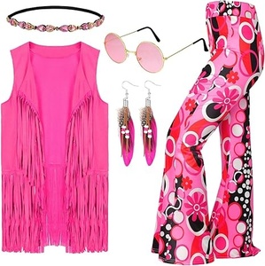 5 Piece 60s Hippie Costume XL