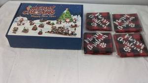 lot 46 image: Christmas Advent Calendar and Set of 4 Christmas Bandanas