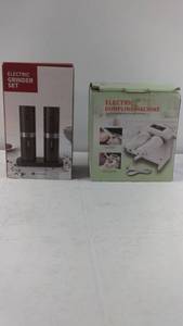 lot 52 image: Electric Grinder Set and Electric Dumpling Machine Combo