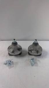lot 63 image: Pair of Lawn Mower Spindle Assemblies with Mounting Hardware