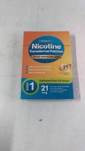 lot 66 image: Aroamas Nicotine Transdermal Patches 21mg Step 1 - Set of 21 Patches