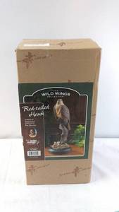 lot 76 image: Wild Wings Collection Red-tailed Hawk Sculpture by Phil Galatas