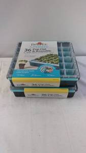 lot 77 image: 2-Pack Burpee Superseed 36-Cell Pop-Out Reusable Seed Starting Trays