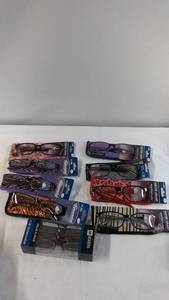 lot 85 image: Collection of 10 Foster Grant and Essential Reading Glasses 1.50