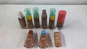 lot 91 image: Assortment of Liquid Foundation Makeup Bottles