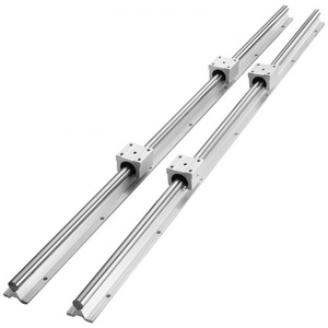 lot 99 image: VEVOR Linear Guide Rail Set, SBR20 800mm, 2 PCS 31.5 in800 mm SBR20 Guide Rails and 4 PCS SBR20UU Slide Blocks, Linear Rails and Bearings Kit for Automated Machines DIY Project CNC Router Machines