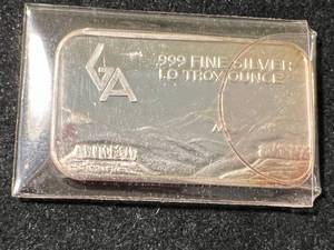 lot 44 image: 1 TROY OZ .999 FINE SILVER GOLDEN COLORADO BAR