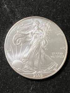 lot 46 image: 2009 AMERICAN SILVER EAGLE 1 TROY OZ .999 FINE SILVER