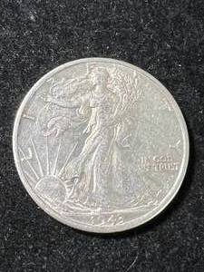 lot 47 image: 1943-D US WALKING LIBERTY HALF DOLLAR