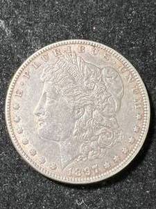 lot 53 image: 1897 US MORGAN SILVER DOLLAR
