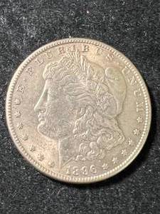 lot 58 image: 1896 US MORGAN SILVER DOLLAR