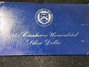 lot 89 image: 1971 US EISENHOWER UNC SILVER DOLLAR