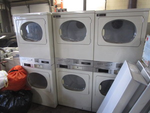 lot 18 image: (6) Maytag Commercial Coin-op Electric Dryers