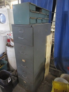 lot 25 image: File Cabinet & Parts Cabinet
