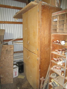 lot 98 image: Cabinet wMisc. Contents