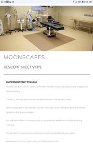 50 Square Yards of Teknoflor Moonscapes Kashmere Creme Resilient Sheet Vinyl