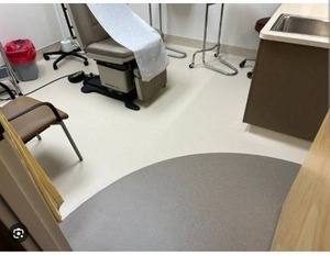 lot 8 image: 47.8 Square Yards of Medscapes V2 Commercial Resilient Vinyl Sheet Flooring in Crimson Red