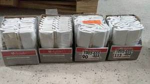 4 Boxes of Daltile Restore Bright White 2" x 6" Radius Bullnose Ceramic Wall Tile Trim - Set of 4 Boxes