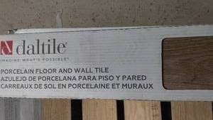 lot 31 image: DalTile Porcelain Floor and Wall Tile Box - 10 Pieces, 5 1516 in x 35 716 in