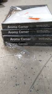 lot 34 image: Set of 4 Aroma Corner Ceramic Wall Shelves