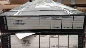 lot 47 image: 20 Square Feet of Premium White Porcelain Floor and Wall Tiles - Cliff White