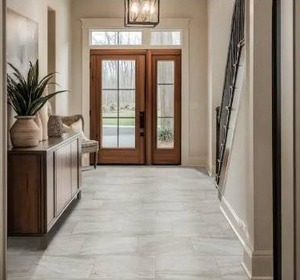 lot 50 image: 20 Square Feet of TrafficMaster Vigo Gris 12 in. x 24 in. Matte Ceramic Floor and Wall Tile