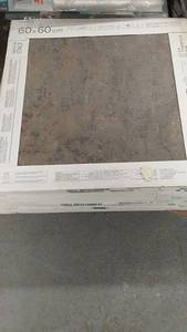 lot 55 image: Lot of 4 Boxes of 60x60 cm Porcelain Wall and Floor Tiles, Made in Italy