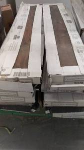 lot 56 image: 13 Boxes of Premium Porcelain Wood-Look Floor Tiles