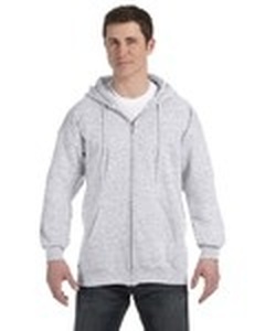 lot 103 image: Set of 2 Clique Adult Full-Zip Hoodies, Size 4XL, Heather Grey