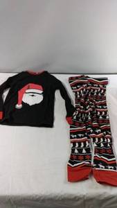 lot 109 image: 4T Christmas Pajama Set with Santa Design