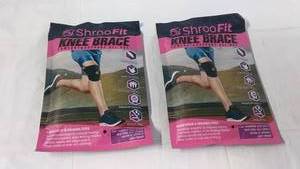 lot 115 image: 2 ShrooFit Knee Braces for Comfort and Support All Day